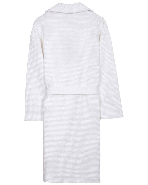 Micro Waffle Robe – Frost White