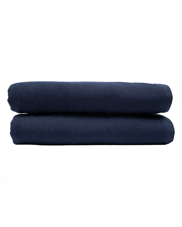 Terra Fringeless XL Bath Bundle – Navy – 2 Pack