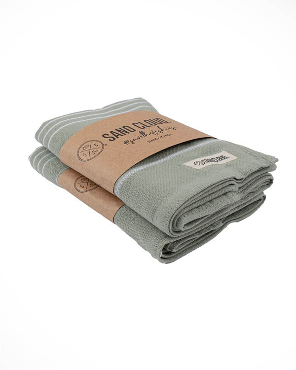 Classic Fringeless Hand Bath Bundle 2 Pack – Sage