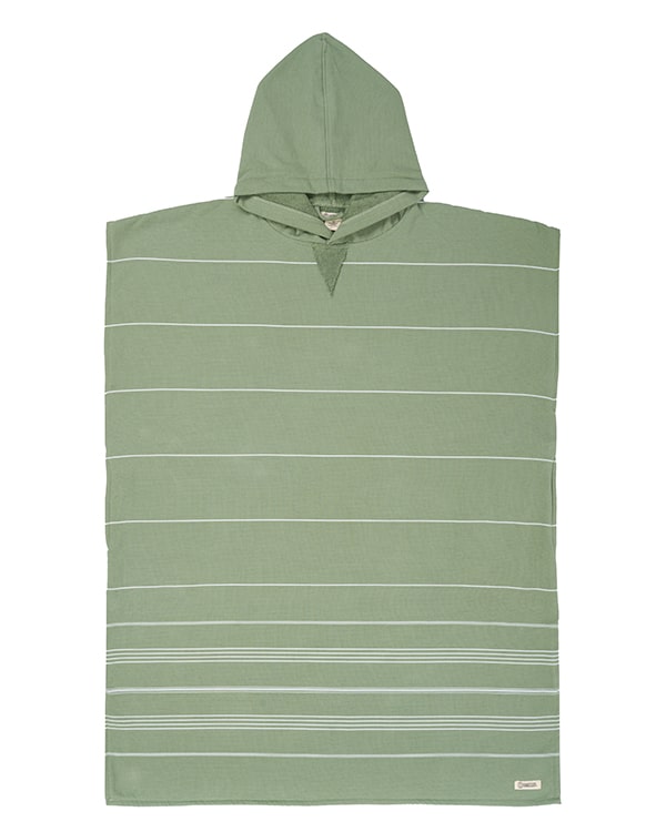 Terra Hooded Poncho Grey