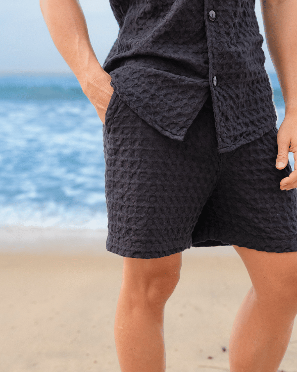 Orb Waffle Short – Black – Mens