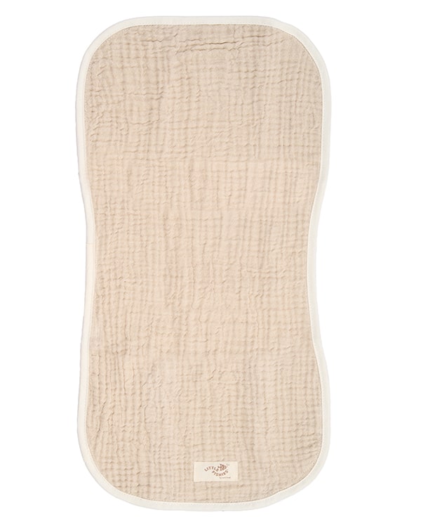 Little Fishies Gauze Burping Cloth Bundle – 3 Pack – Natural / Beige / Warm Taupe