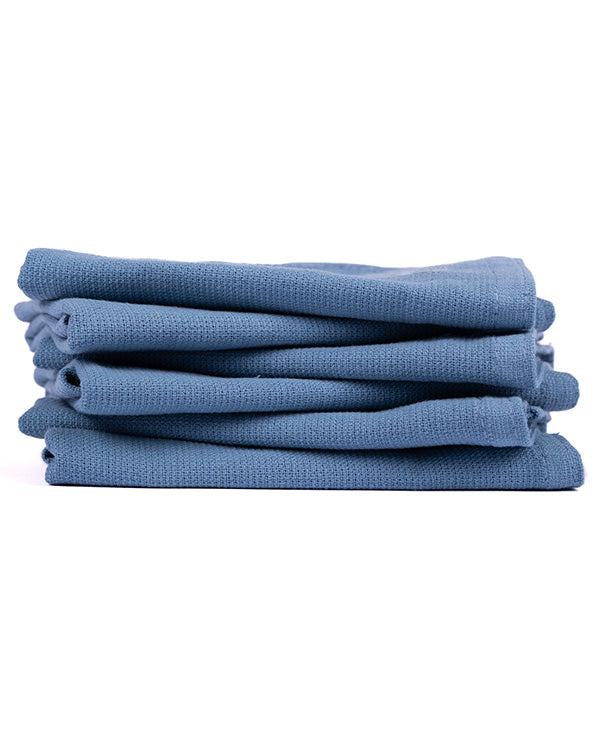 Terra Bath Washcloth Bundle 6 Pack – Slate Blue