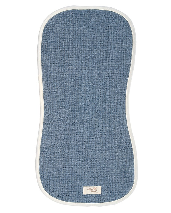 Little Fishies Gauze Burping Cloth Bundle – 3 Pack – Sage / Grey / Navy
