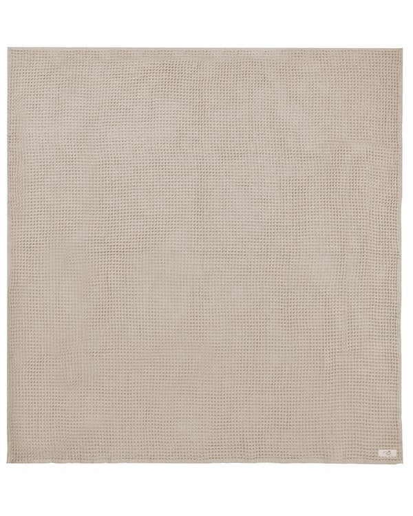 Little Fishies Waffle Blanket – Warm Taupe