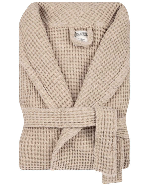 Micro Waffle Robe – Sand