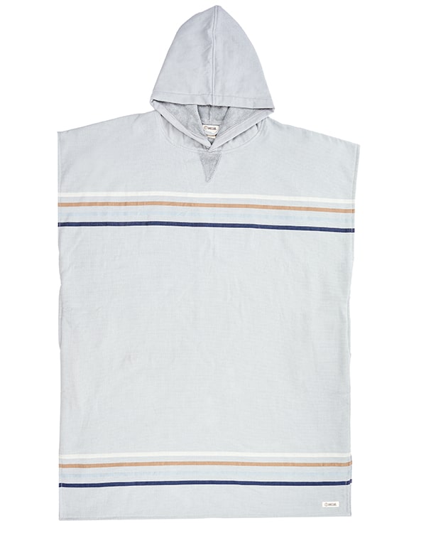 Terra Hooded Poncho Grey