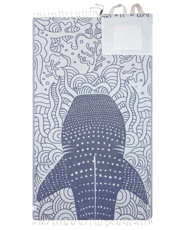 Swirl Turtle Towel Bag