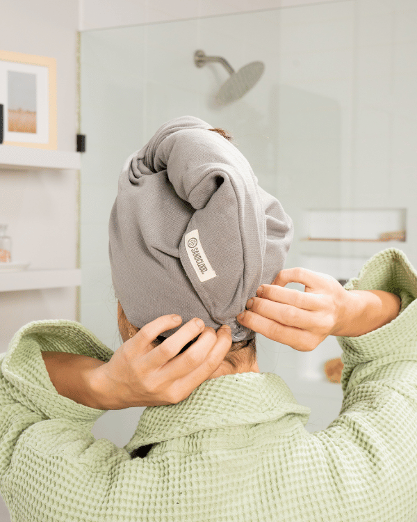 Terra Hair Towel – Grey