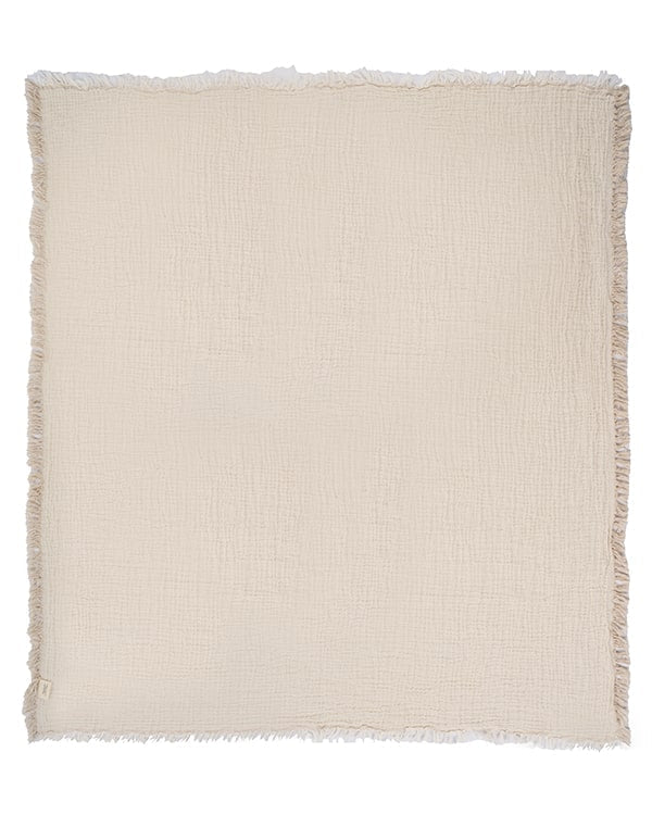 Little Fishies Gauze Receiving Blanket Set – 3 Pack – Natural / Beige / Warm Taupe