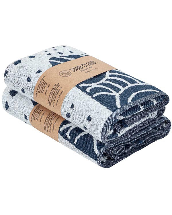 Whale Shark – Navy XL Bath Bundle 2 Pack
