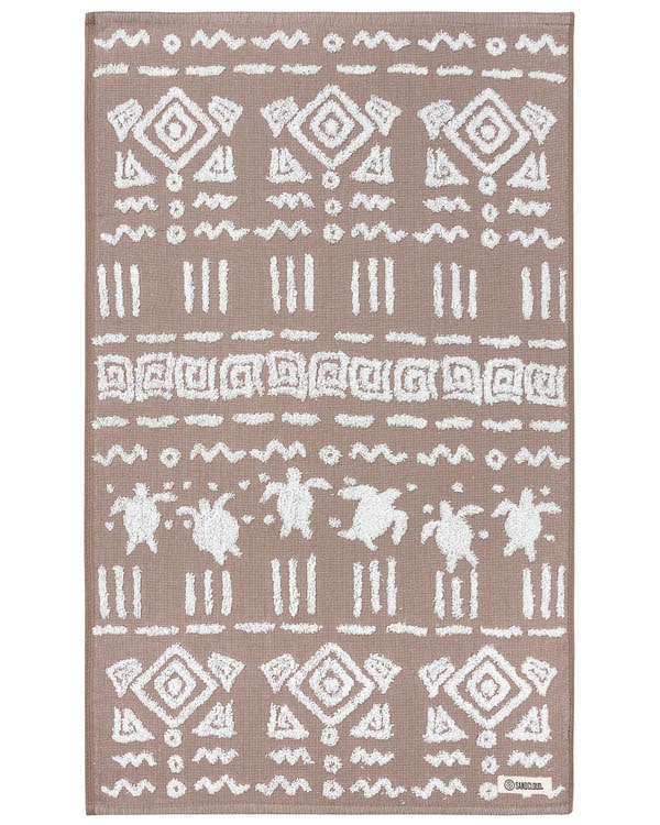 Turtle Mudcloth Hand Bath Bundle – 2 Pack – Taupe