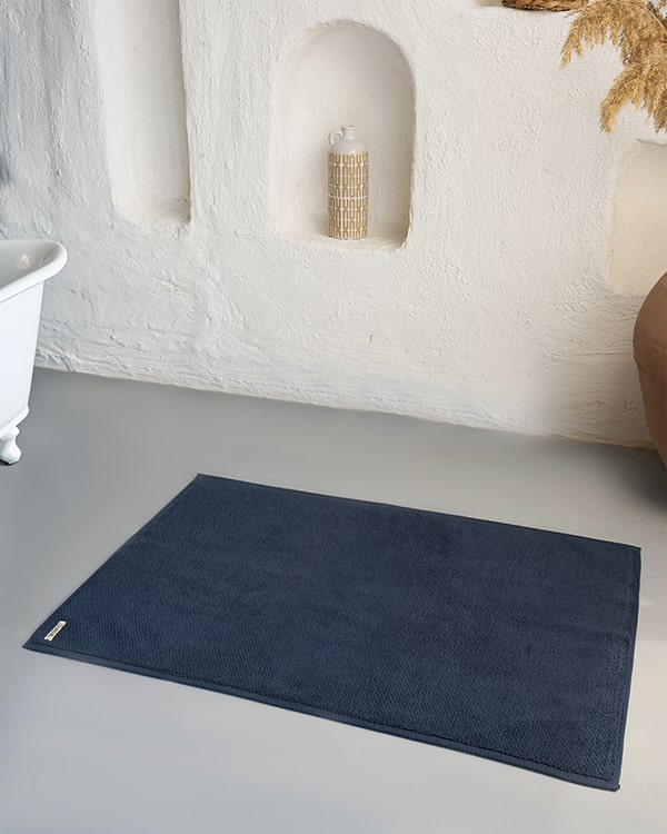 Willow Bath Mat – Navy