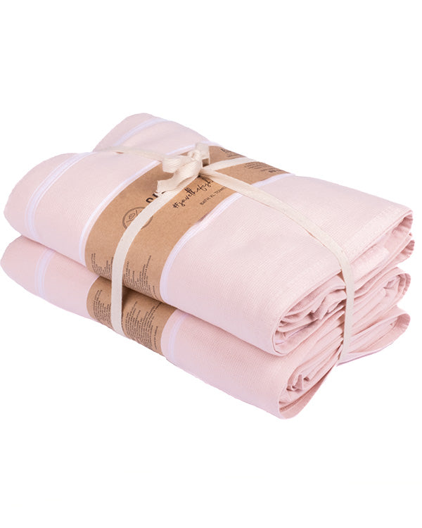 Classic Fringeless XL Bath Bundle – Calcite Pink