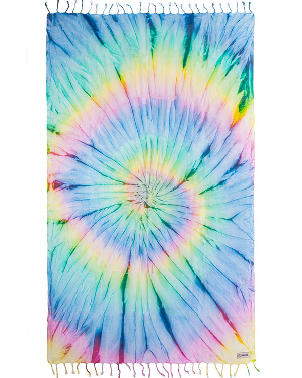 Black Acid Wash Beach Towel- Sand Cloud