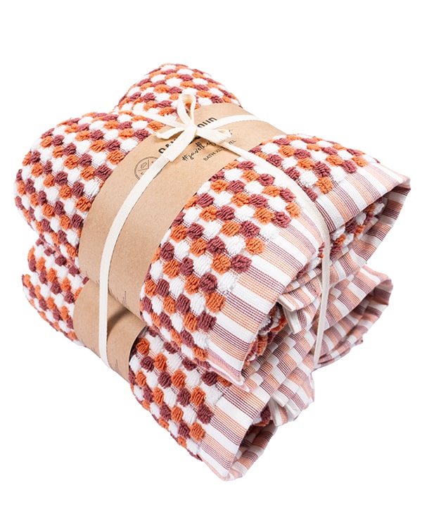 Flower Polka Dot XL Bath Bundle – 2 Pack