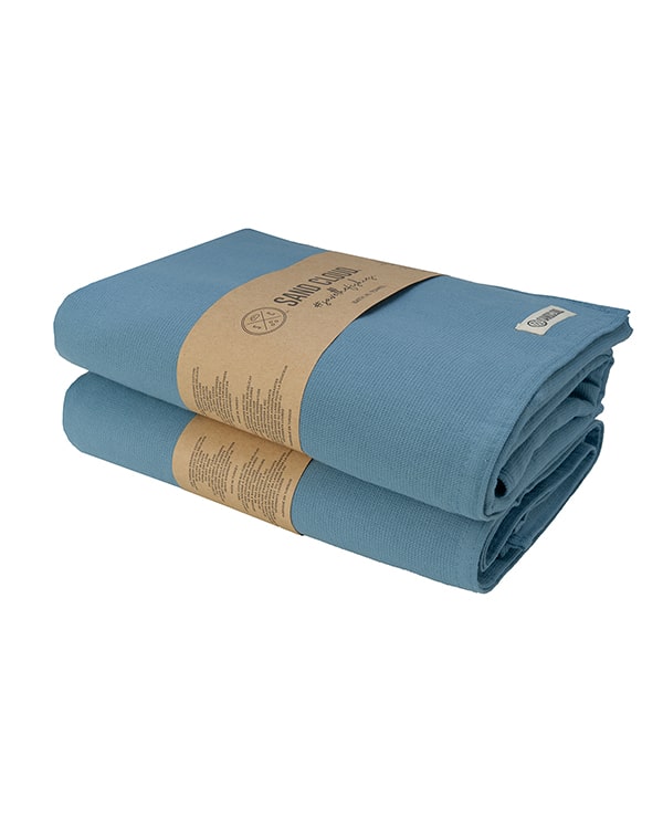 Terra Fringeless XL Bath Bundle – Slate Blue – 2 Pack