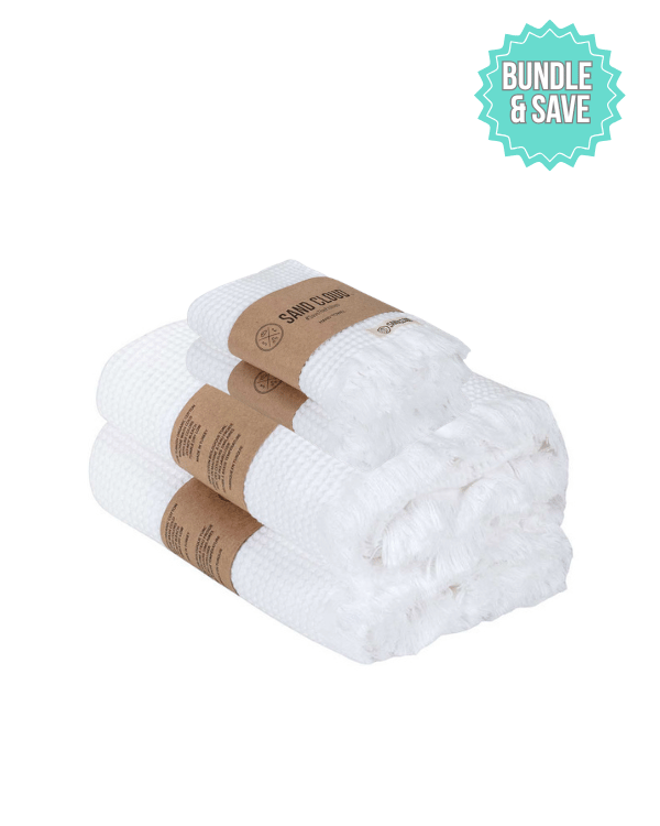 Micro Waffle XL Bath Bundle – Sand