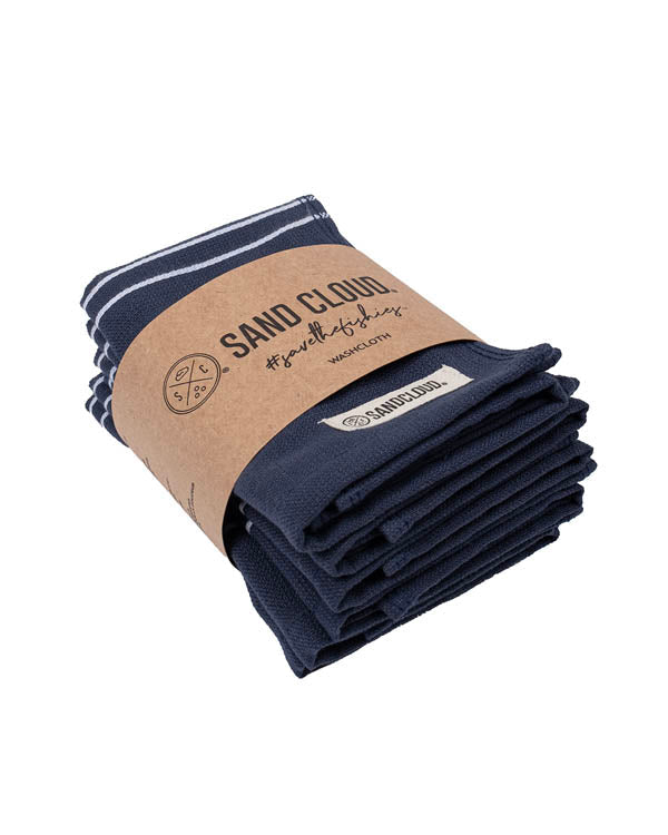 Terra Bath Washcloth Bundle 6 Pack – Slate Blue