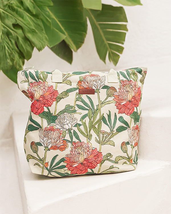Floral Beach Tote