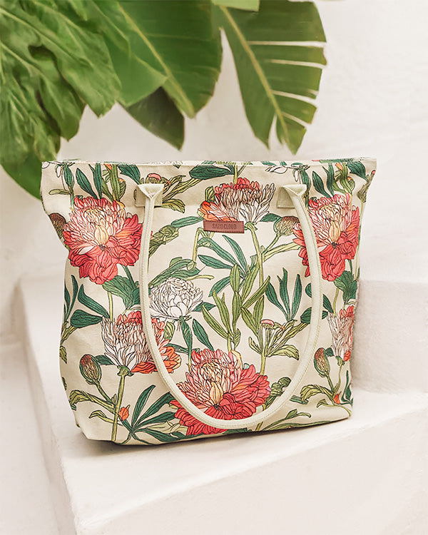 Lotus Beach Tote