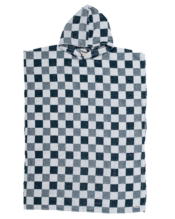 Checker Hooded Poncho
