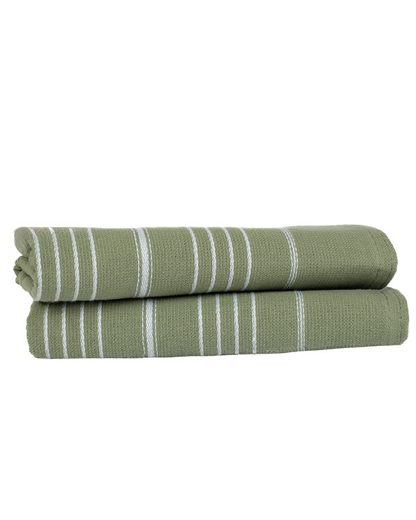Classic Fringeless Hand Bath Bundle 2 Pack – Hedge Green