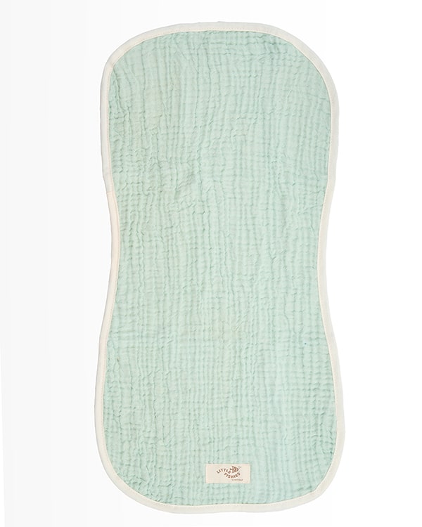 Little Fishies Gauze Burping Cloth Bundle – 3 Pack – Seafoam / Peach Fuzz / Natural