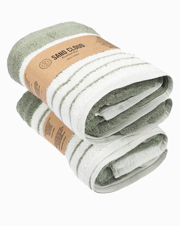 Micro Stripe Bath Bundle – 2 Pack – Warm Taupe