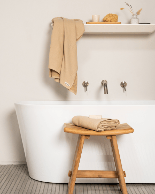 Terra Fringeless XL Bath Bundle – Sand – 2 Pack