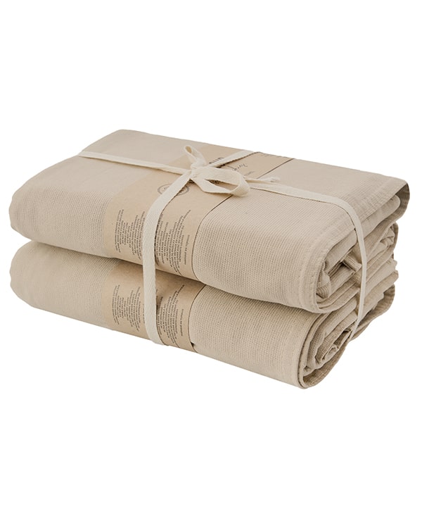 Terra Fringeless XL Bath Bundle – Sand – 2 Pack