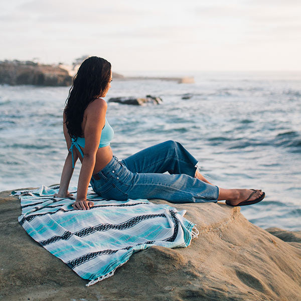 Seafoam Baja Beach Blanket – Most Popular Beach Blanket