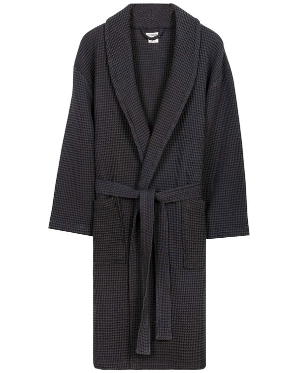 Micro Waffle Robe – Frost White