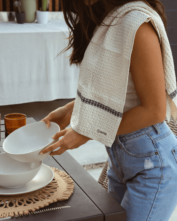 Cicely Waffle Kitchen Towel Bundle – Assorted 3 Pack