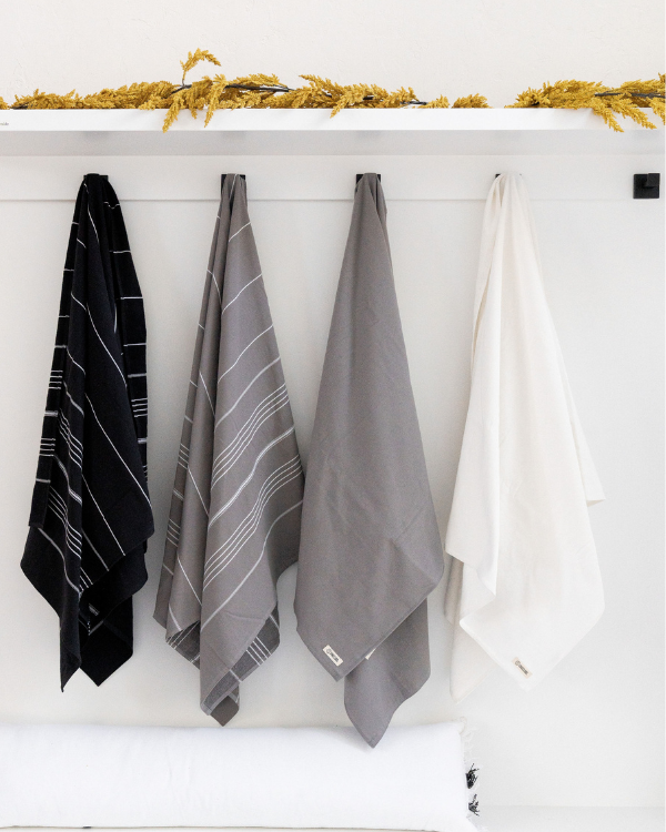 Classic Fringeless XL Bath Bundle – Grey – 2 Pack