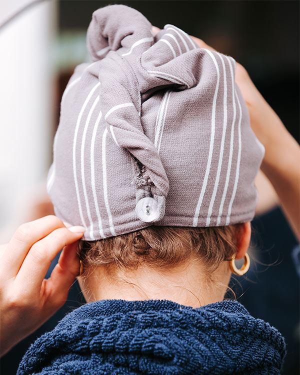 Classic Hair Towel – Grey