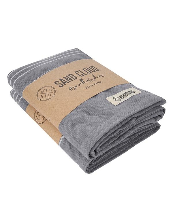 Classic Fringeless Hand Bath Bundle 2 Pack – Grey