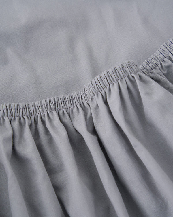 Signature Percale Solid Fitted Sheet Grey