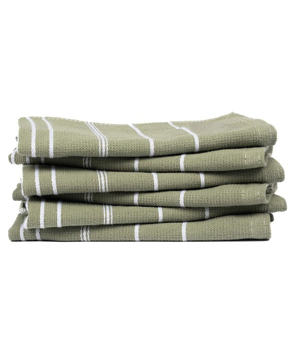 Classic Bath Washcloth Bundle- 6 Pack – Hedge Green