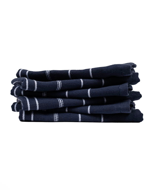 Classic Bath Washcloth Bundle 6 Pack – Navy
