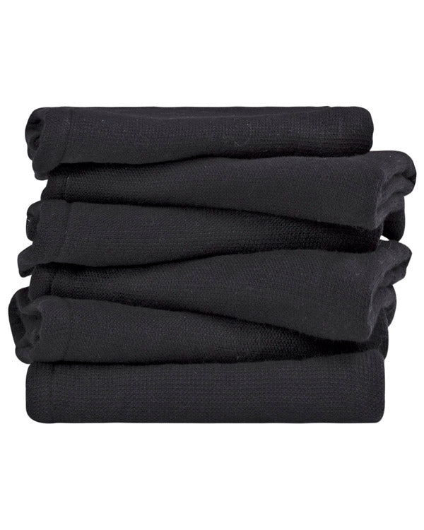 Terra Bath Washcloth Bundle – 6 Pack – Black