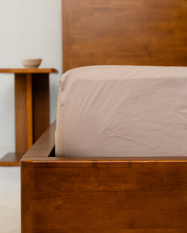Signature Percale Solid Sheet Set Beige