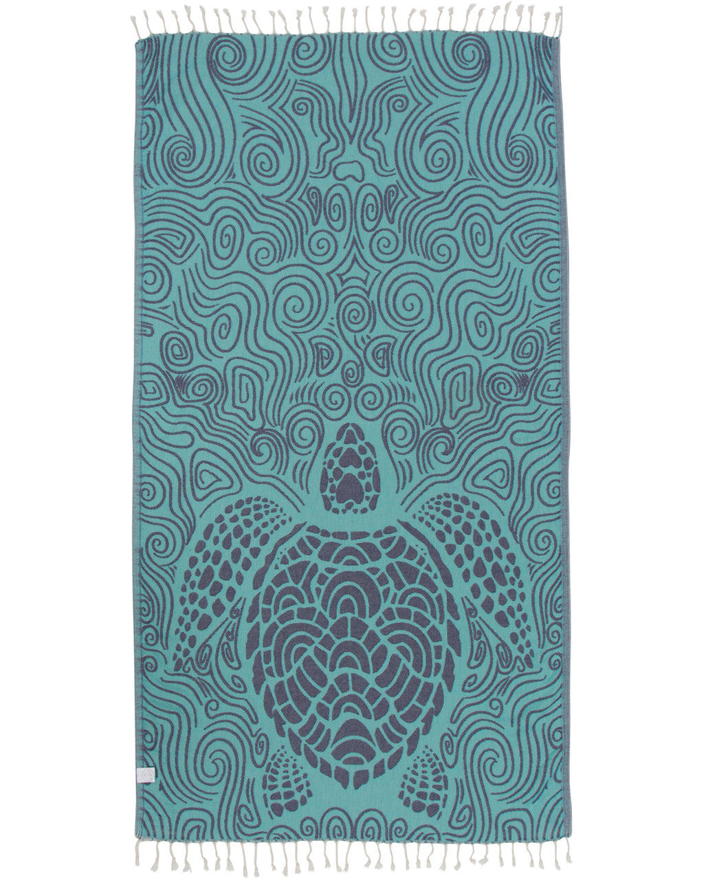 Mint Swirl Turtle Towel