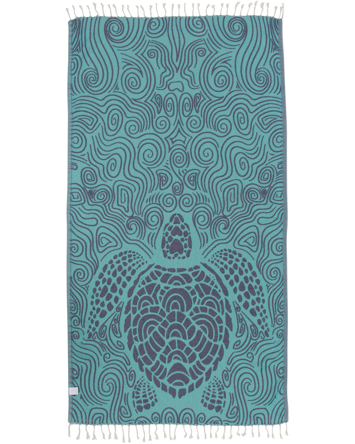 Mint Swirl Turtle Towel