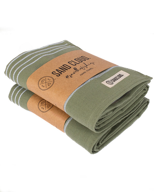Classic Fringeless Hand Bath Bundle 2 Pack – Hedge Green