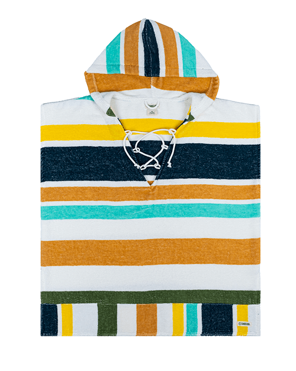 Vacation Vibes Stripe Cover Up With Hood
