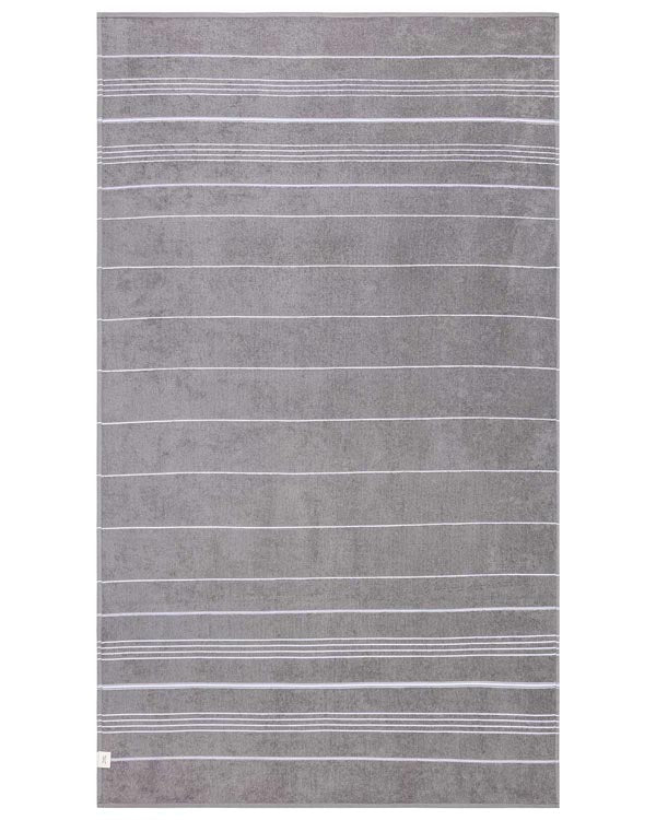 Classic Fringeless XL Bath Bundle – Grey – 2 Pack