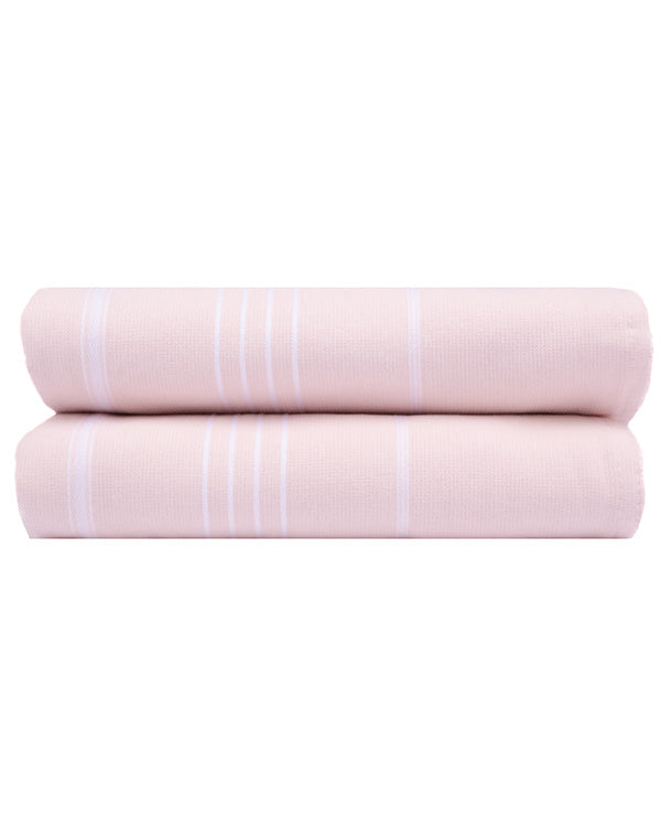 Classic Fringeless XL Bath Bundle – Calcite Pink