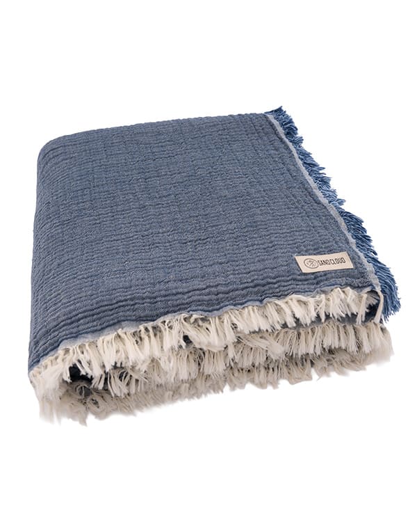Senna Melange PARTY BLANKET™ Indigo – Queen