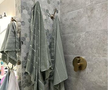 Classic Fringeless XL Bath Bundle – Calcite Pink